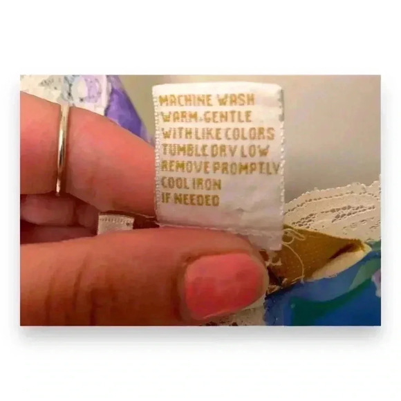 Vintage Victoria's Secret 80's/90's Gold Label Deep V Lace Floral Slip Dress - Picture 12 of 16